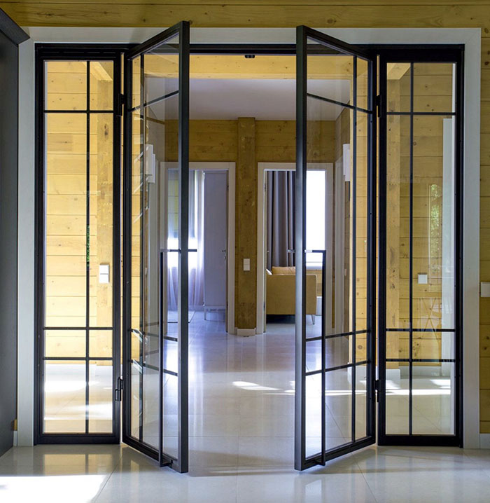 Cửa sắt hộp 4 cánh